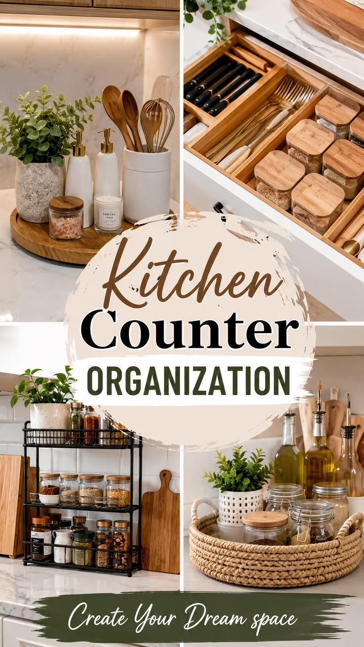 Kitchen Counter Organization Ideas